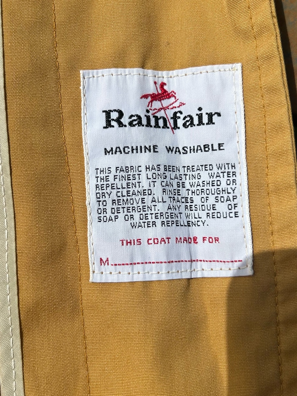 Vintage 1970s Rainfair Yellow Rain Jacket — Distressed, Unique Classic - Picture 16 of 16